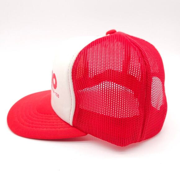 Vintage KRGO Rocky MTN‎ County Radio Station Snapback Mesh Trucker Hat Foam Cap - Picture 3 of 7